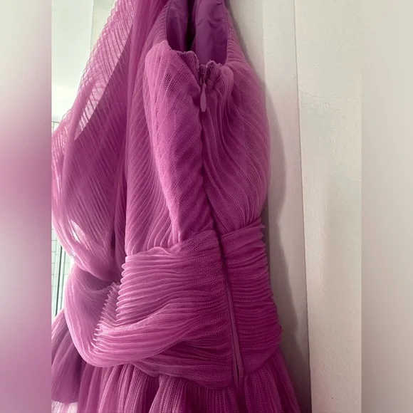 Endless Rose One Shoulder Textured Tulle Top - Picture 7 of 15